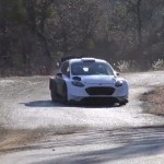La Ford Fiesta WRC pendant les essais