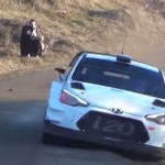 La Hyundai I20 WRC dans une grosse corde