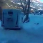 Un camping-car en glisse