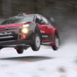 La Citroën C3 WRC les 4 roues en l'air