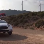 La Ford Fiesta WRC lors des essais