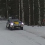 Une Porsche lors du rallye